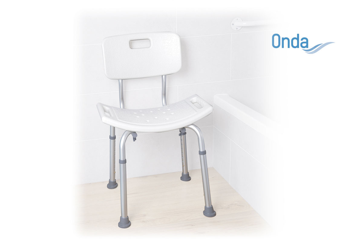 Sedia doccia con schienale