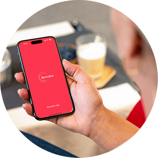 Applicazione Bernafon su uno smartphone